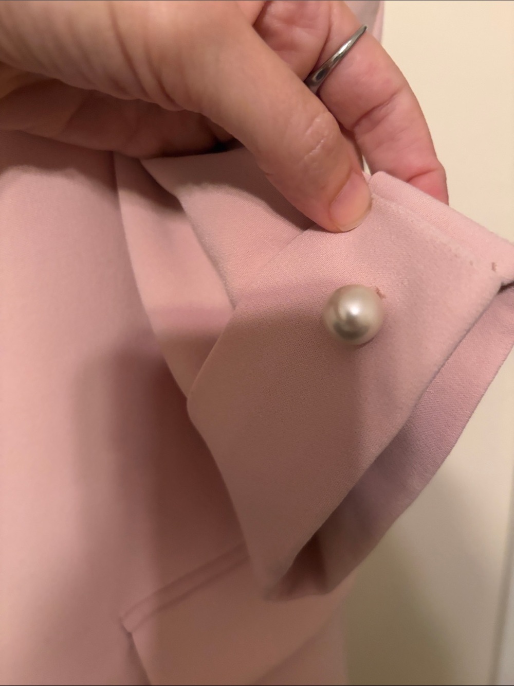 Zara Blazer Jacket in Pale Pink - Picture 4 of 5